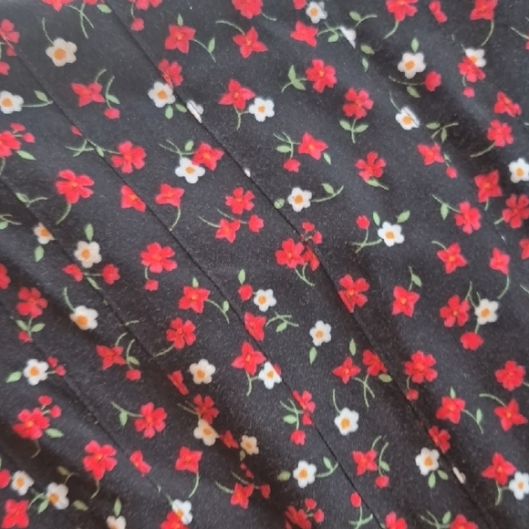 Floral Black Maxi Dress Size 12 Petite - Picture 7 of 8